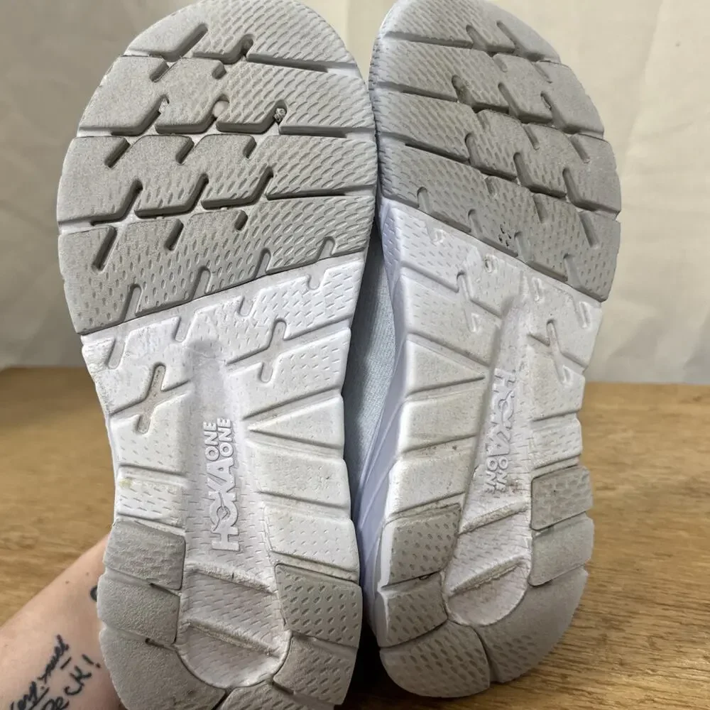 Hoka One One Cavu 3 Womens Size 7.5 White Walking Running Slip On Shoes Sneakers